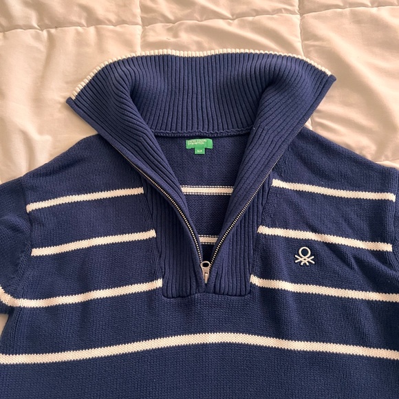 United Colors of Benetton 1/4 zip sweater, NWOT, size S/p - Picture 3 of 4